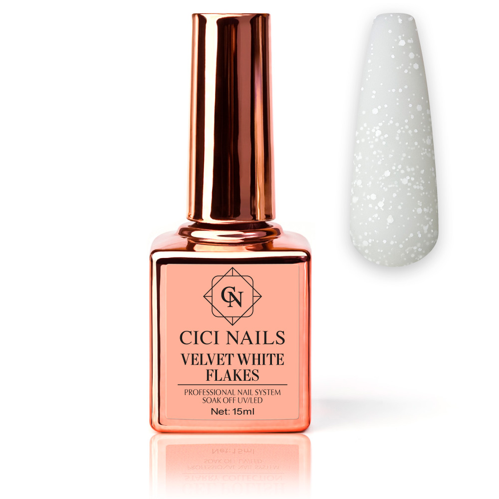 velvet black flakes 15ml matt efekt s crnim dekorativnim česticama sjaj za nokte matt cici nails slavonski brod