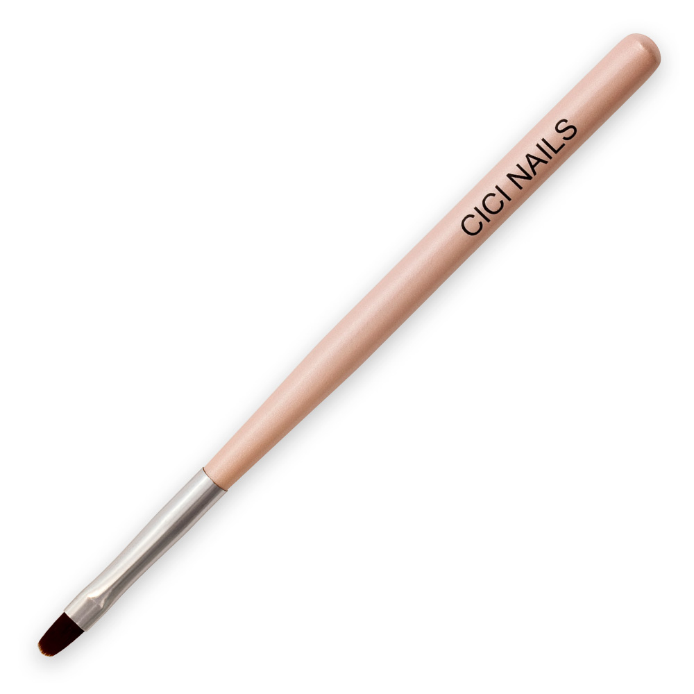 nail brush oval (wooden handle) kist cici nails