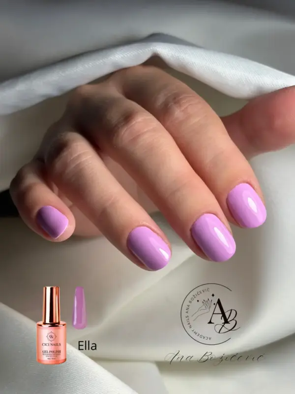 6 ella 15ml delikatna, blistava lila nijansa trajni lak cici nails