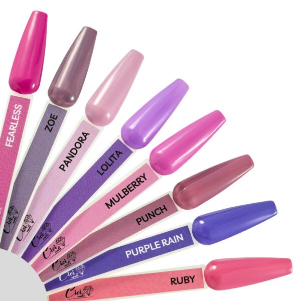 pink and purple collection lepeza