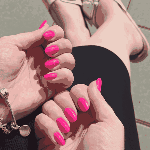 100 – santorini boja za nokte trajni lak cici nails neonska roza boja