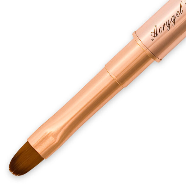 acrygel brush rose gold