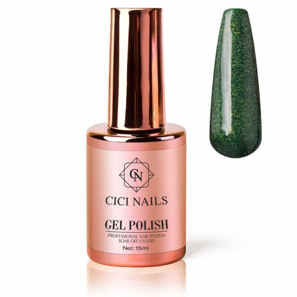 167 spruce garland 15ml zeleni trajni lak s blistavim sjajem Cici Nails