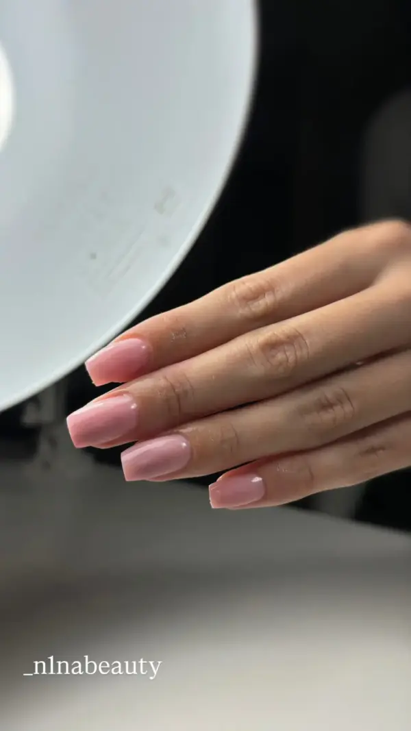 nježno roza trajni lak za nokte gel polish cici nails