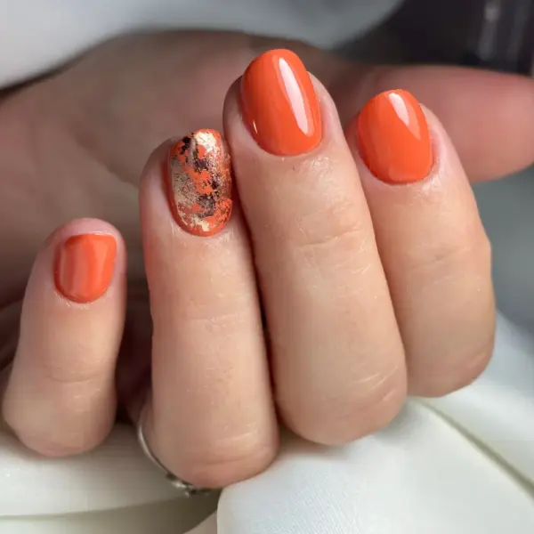 114 – pumpkin spice 15ml – jesenska čarolija u toploj nijansi bundeve smeđe narančasta boja za nokte trajni lak