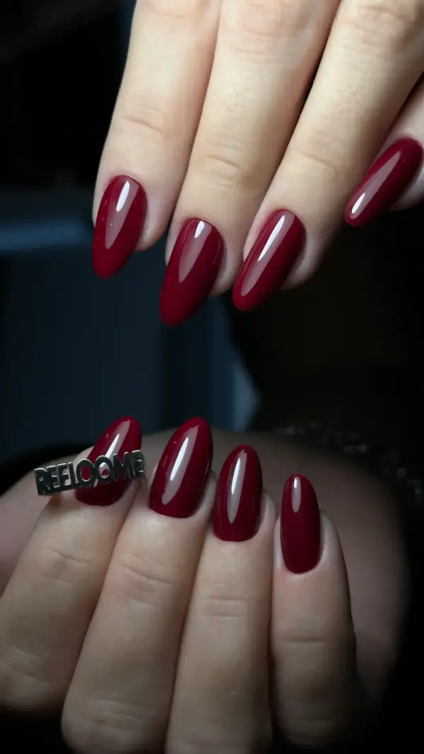 tamno crveni bordo nokti gtrajni lak cici nails gel polish