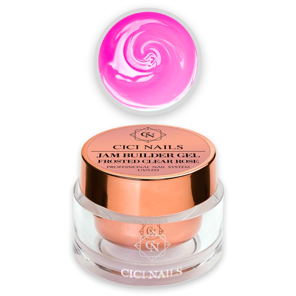 Jam-Builder-Gel-Frosted-Clear-Rose Cici Nails