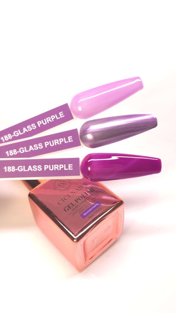 188 - Glass Purple 15ml –Prozirno ljubičasti s efektom stakla