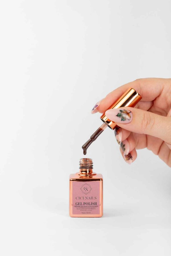 130 - Chocolate glaze 15ml - staklena smeđa jesenska nijansa