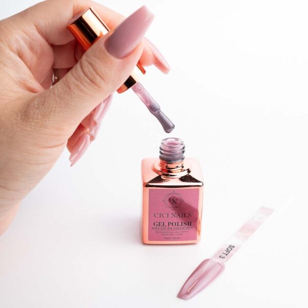 Soft 3 15 ml - Nježni ružičasti cat eye efekt