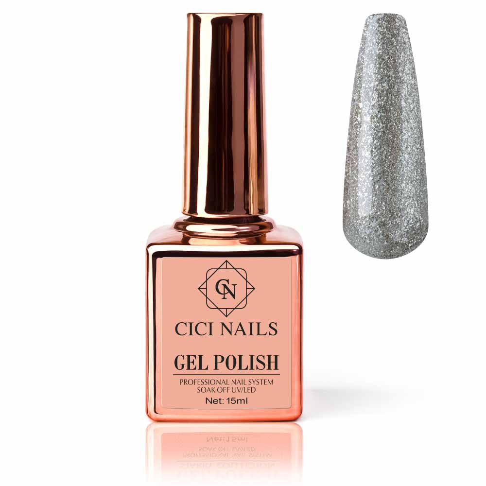 Gel Polish Luxury Silver