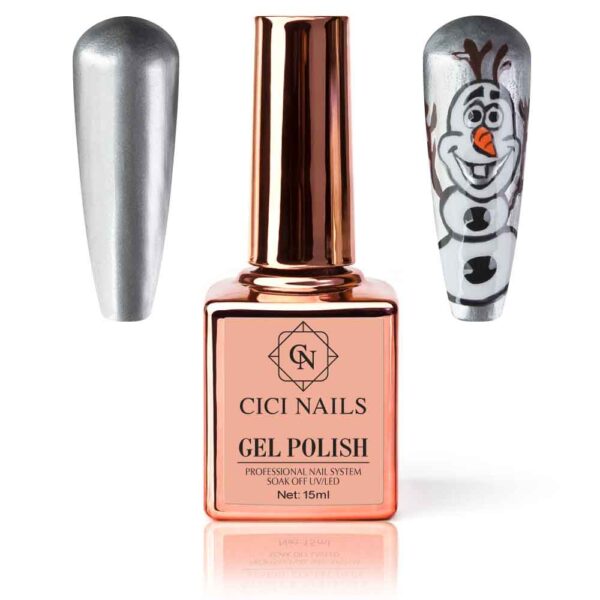 Cicinails Gel polish chrome silver trajni lak u boji