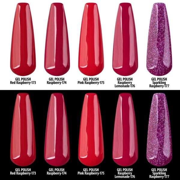Gel Polish Raspberry Collection Mix