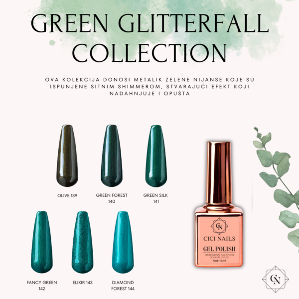 GREEN GLITTERFALL