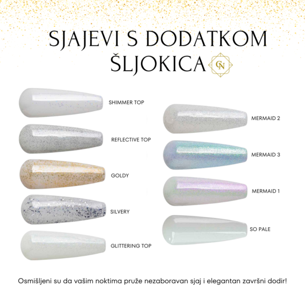 Sjajevi s dodatkom šljokica