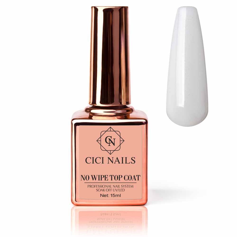 No Wipe Top Coat Shimmer Milky Top mliječni sjaj za nokte cici nails slavonski brod