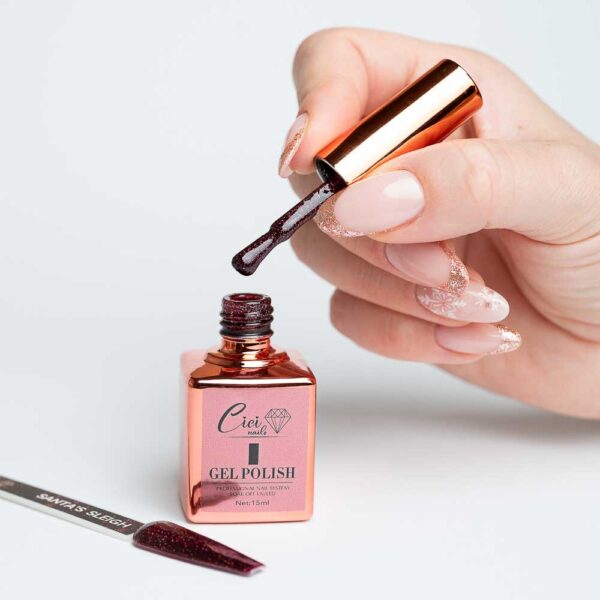 Santa sleigh 15ml - blistava božićna bordo nijansa