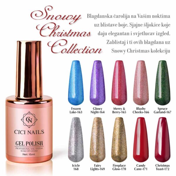 Cici nails snowyChristmas-box box s gel lakovima