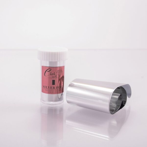 silver foil cici nails