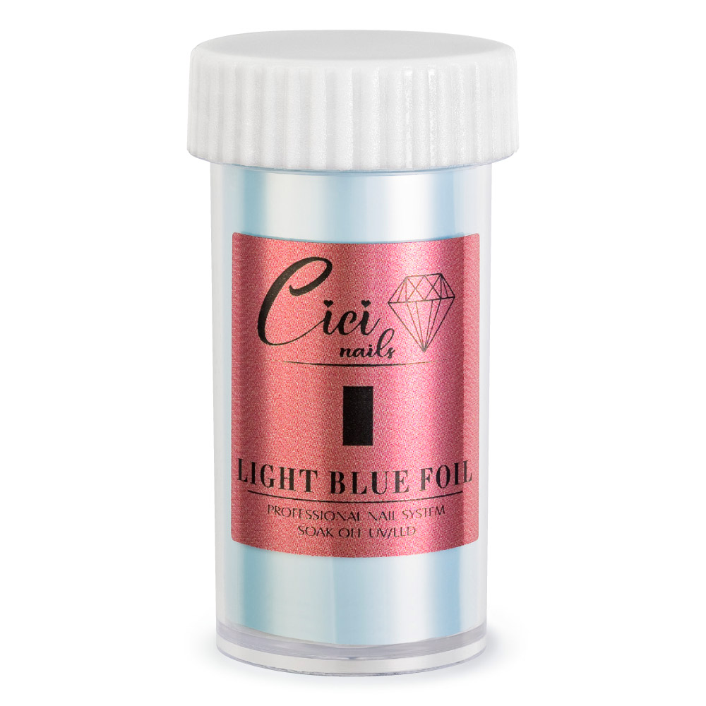 light blue foil