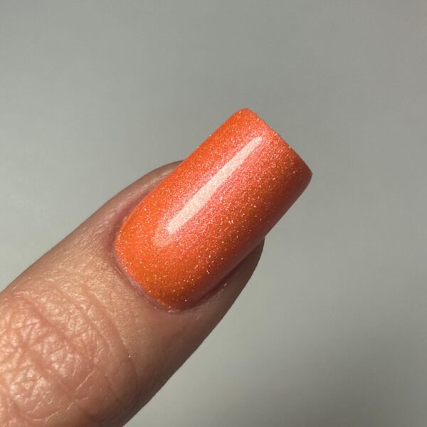 230 warm oasis 15ml narančasti šljokičavi trajni lak