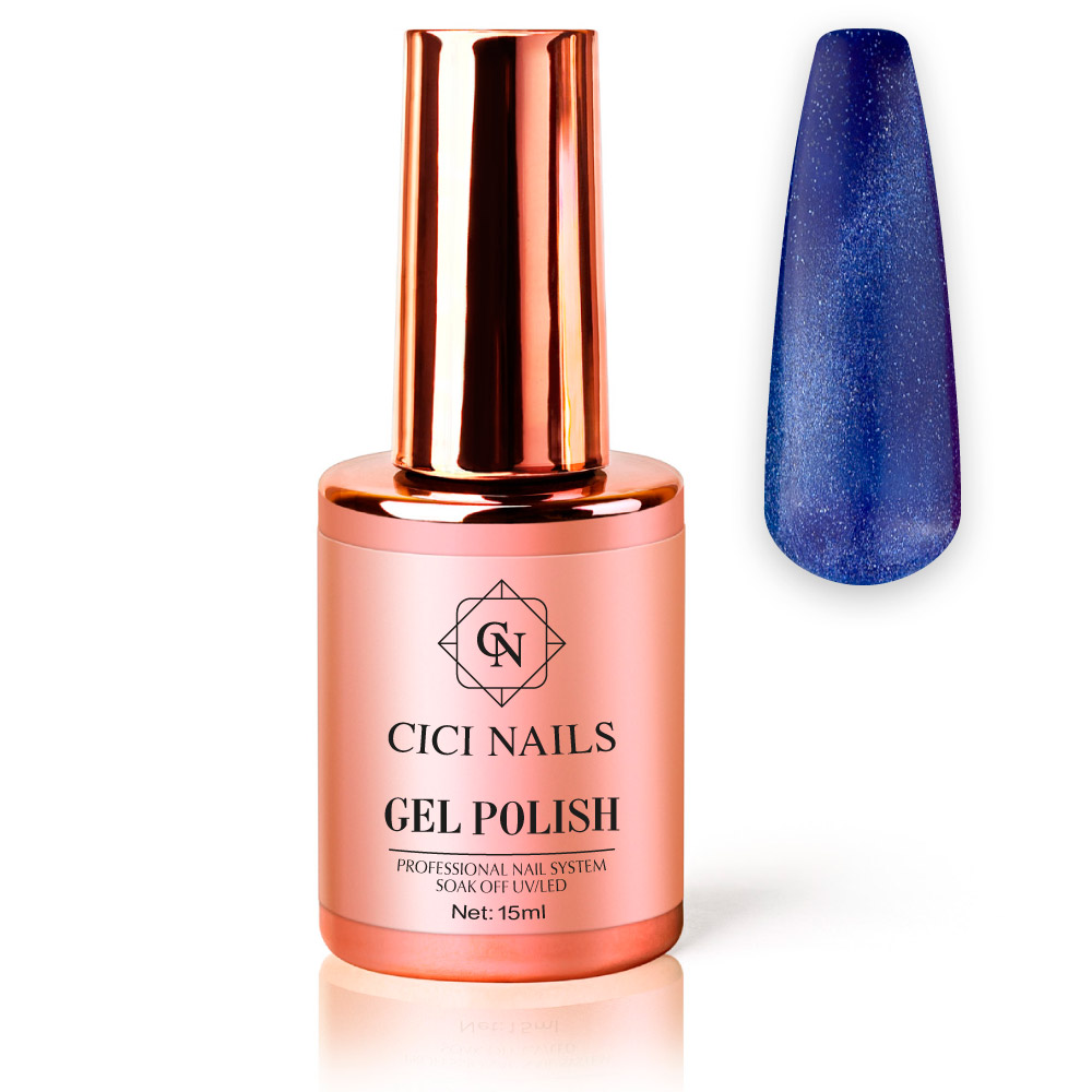 CIci nails plavi gel lak za nokte cat eye plava cat eye boja plavi trajni lak