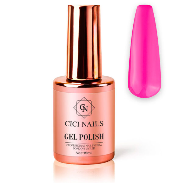 Cici nails neon pink gel lak za nokte boja koja svijetli u mraku ljetna boja ljetni nokti pink nokti