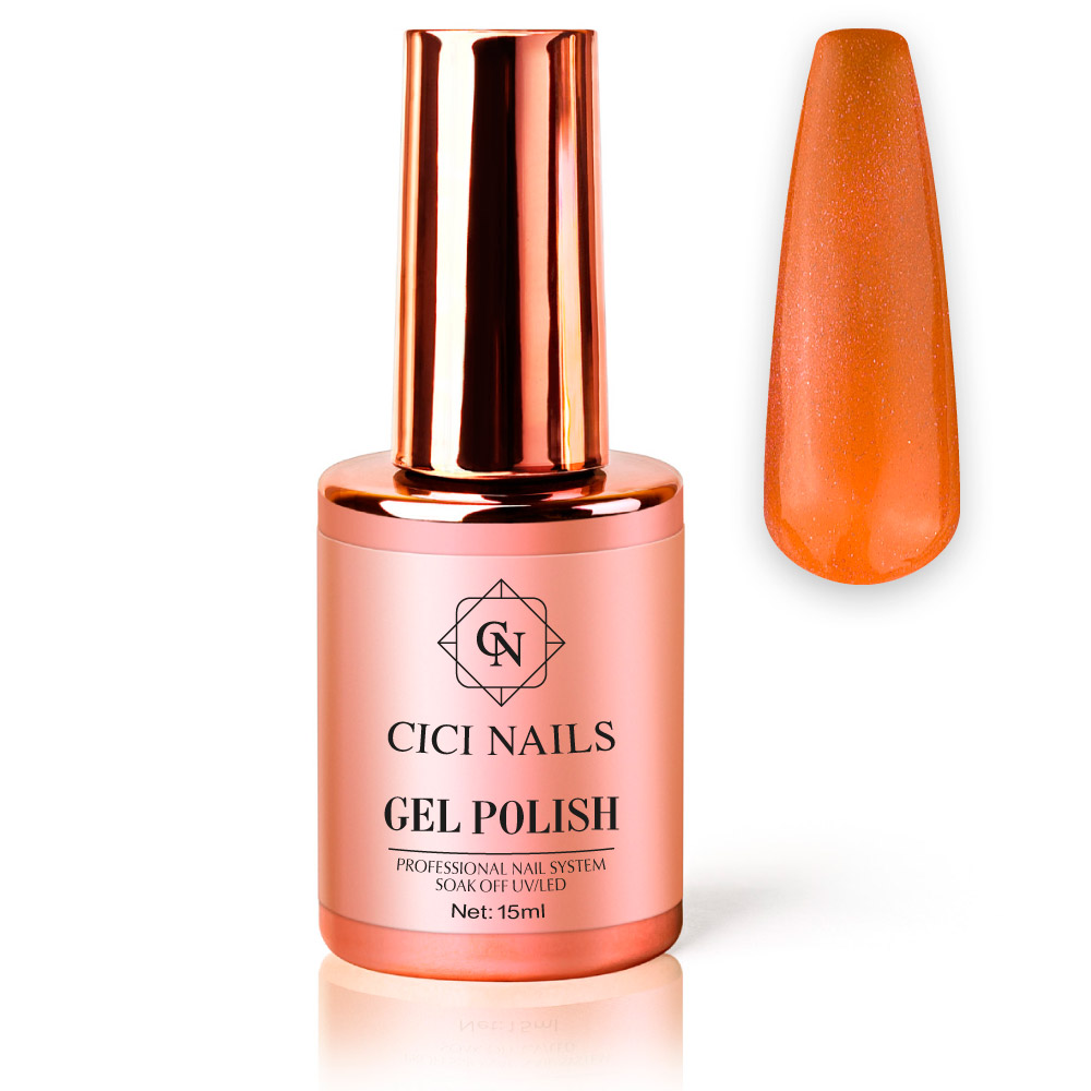 Cici nails narančasti gel lak za nokte cat eye narančasta cat eye boja narančasti trajni lak
