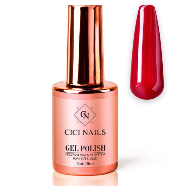 gel polish asli round crveni trajni lak