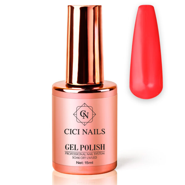 gel polish brink orange 40 round narančasti trajni lak