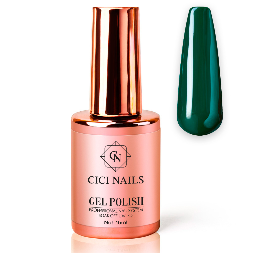 gel polish deniz round zeleni trajni lak cici nails