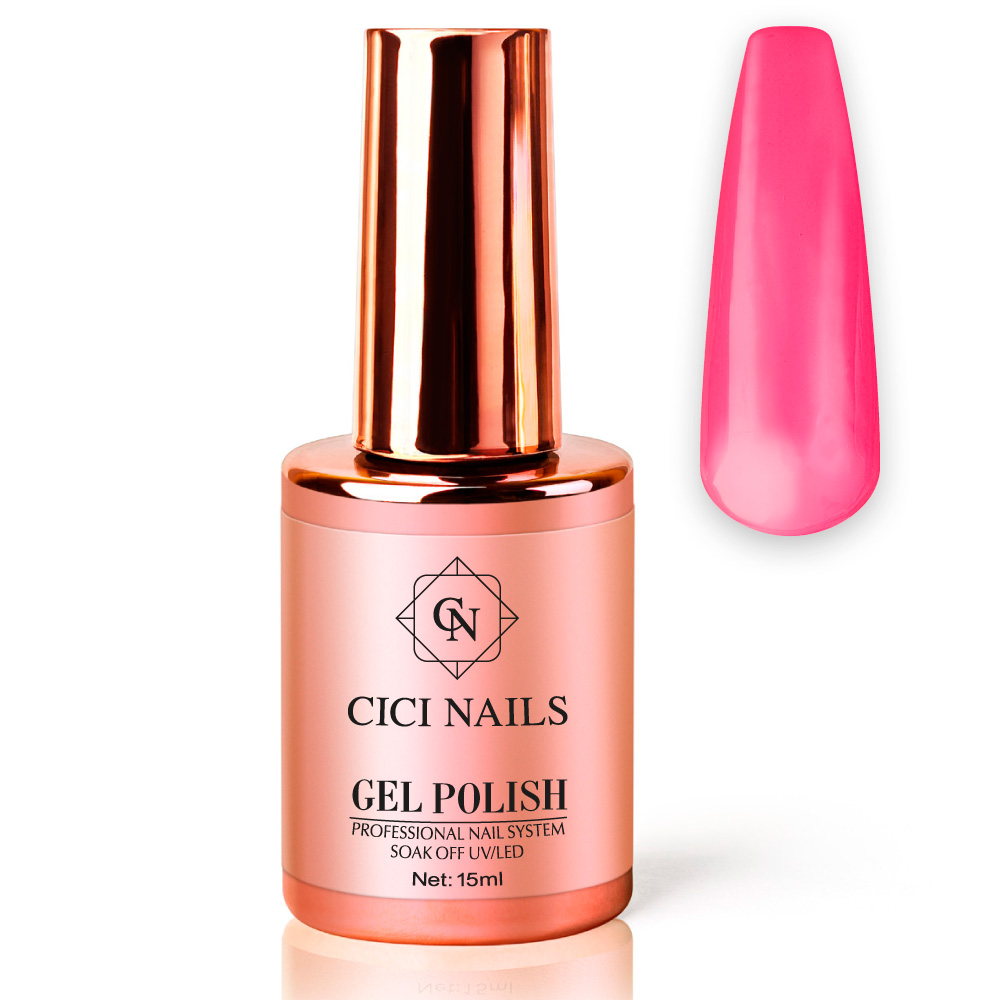gel polish doll round roza trajni lak roza nokti
