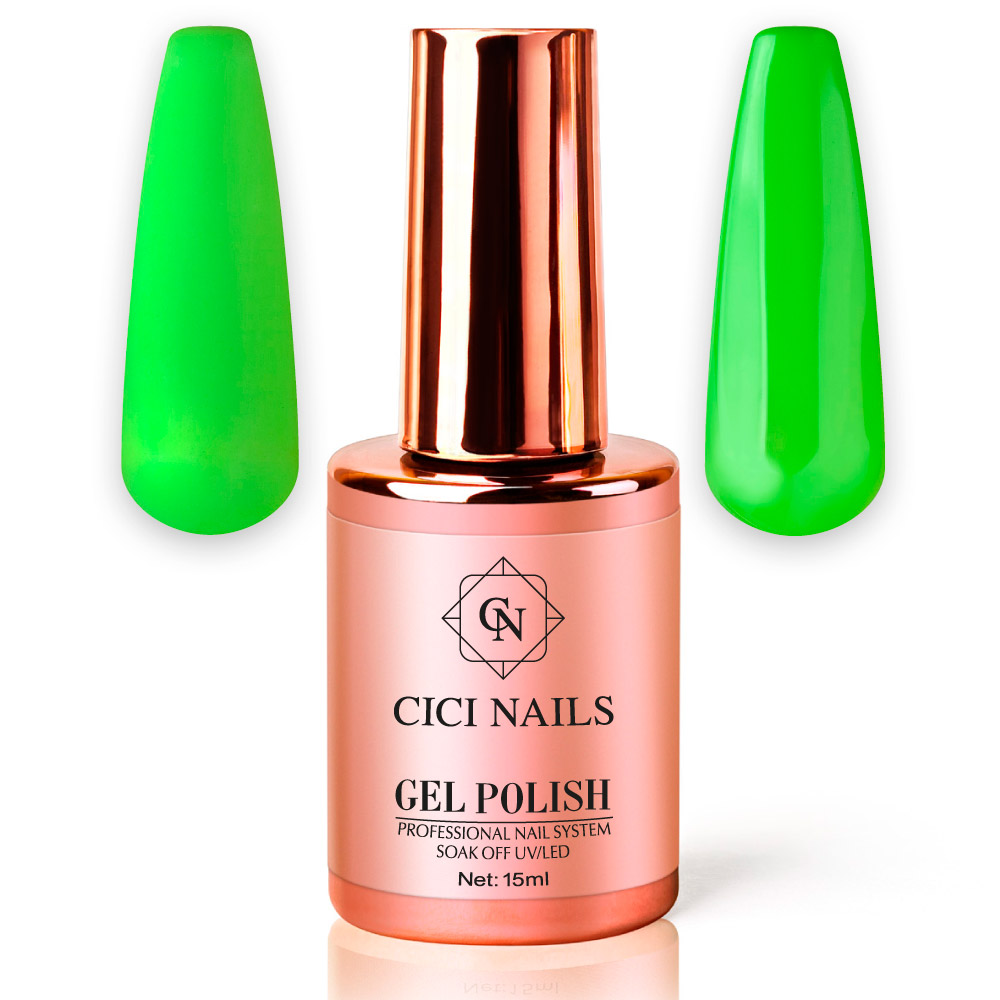 gel polish electric lime 79 round neon zeleni trajni lak