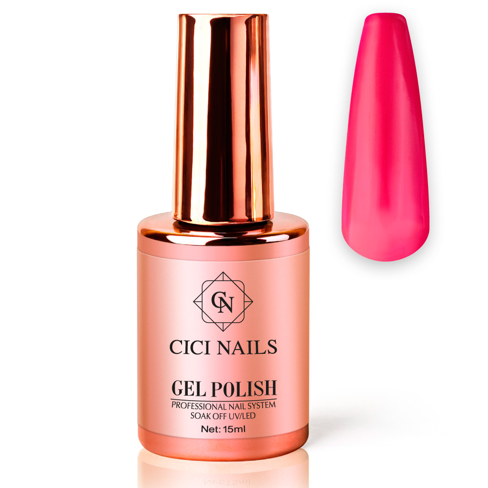 gel polish feminine round ljubičasto roza trajni lak