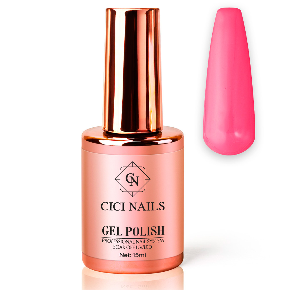 gel polish fiery rose 29 round roza trajni lak