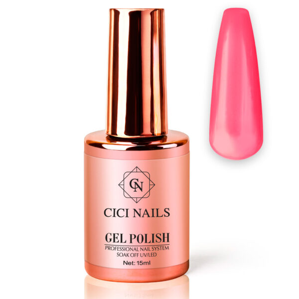gel polish flamingo round roza trajni lak