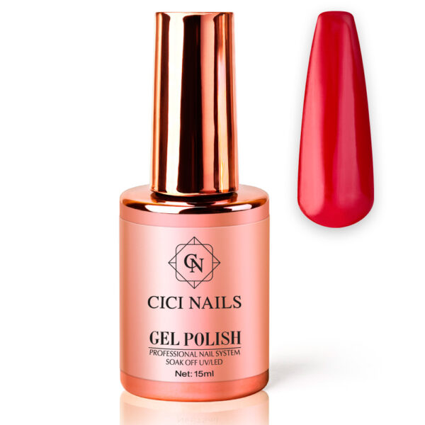 gel polish flora round tamno crveni trajni lak cici nails