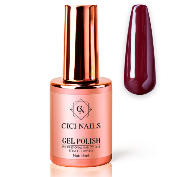 gel polish hande round crveno smeđi trajni lak