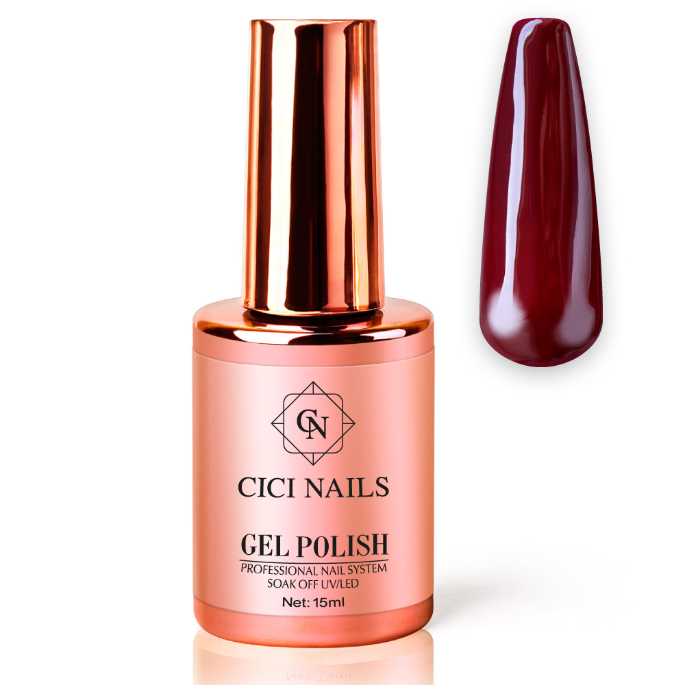 gel polish hillary 50 round crveno smeđi trajni lak