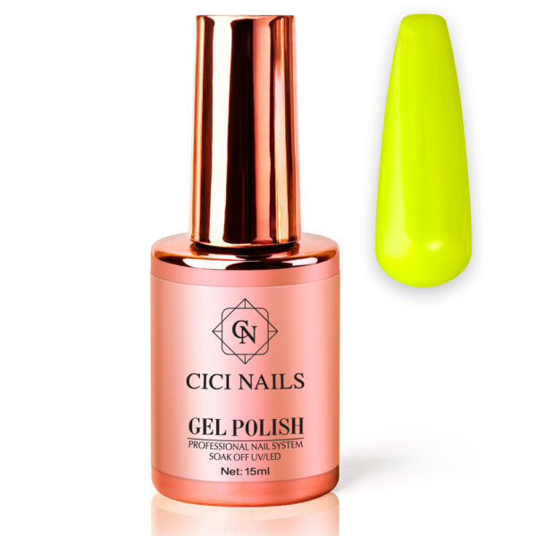 gel polish lime 26 round žuti trajni lak