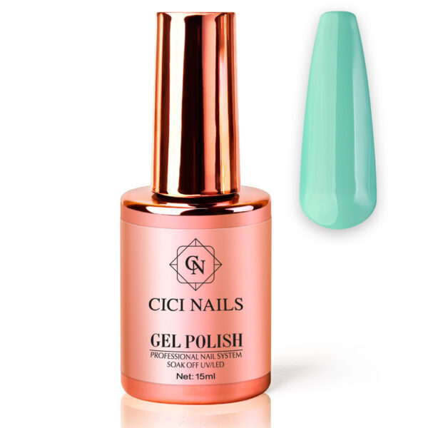 gel polish magic mint round svijetlo zeleni trajni lak cici nails