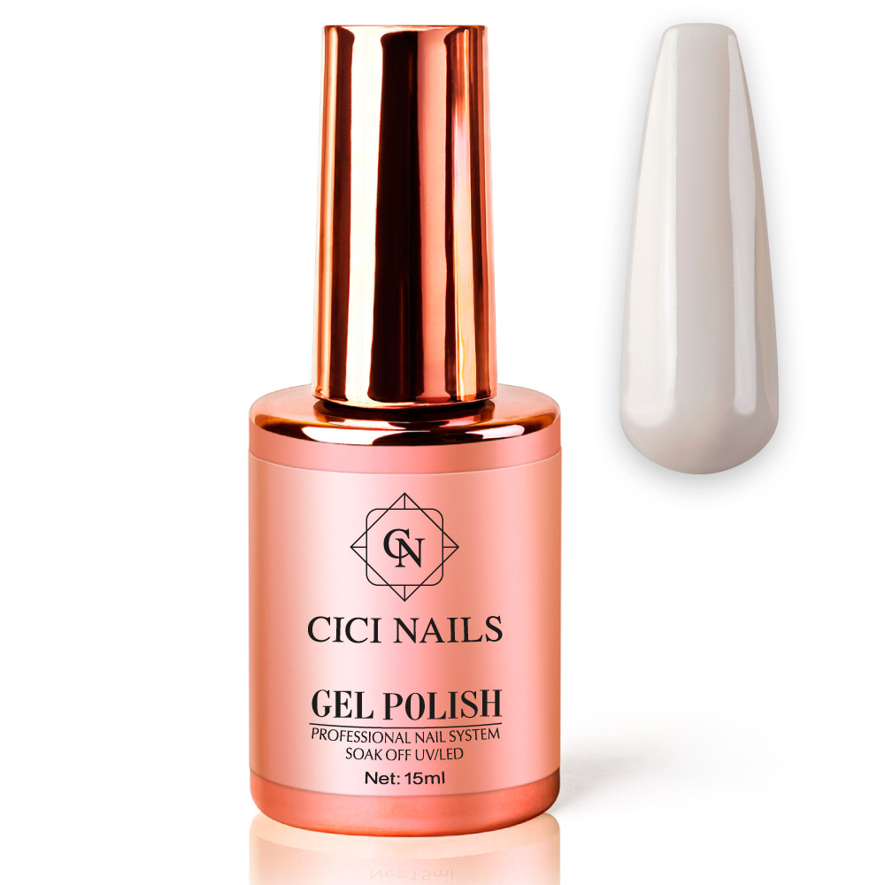 gel polish milky beige round bež mliječni trajni lak