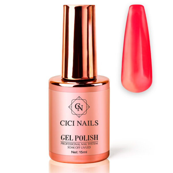 gel polish nemo round crveno narančasti trajni lak