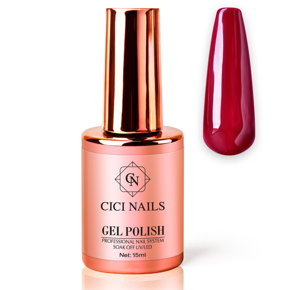 gel polish nil round crveni trajni lak