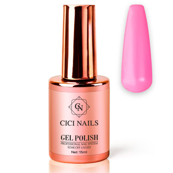 gel polish pink 19 round roza trajni lak