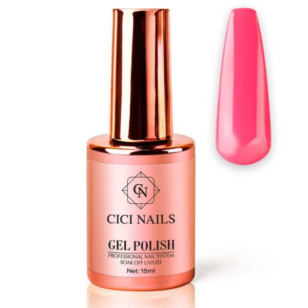 gel polish santorini 100 round roza trajni lak