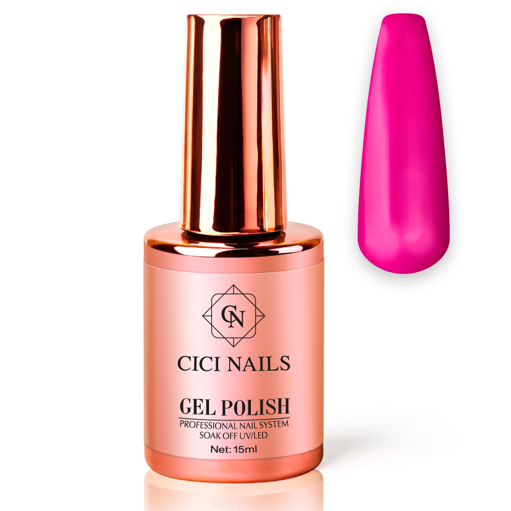 gel polish shocking pink 34 round roza trajni lak roza nokti cici nails slavonski brod