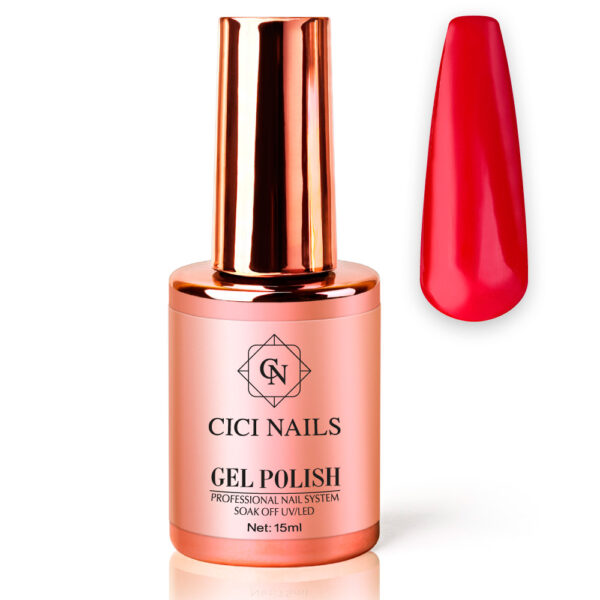 gel polish successful woman round crveni trajni lak