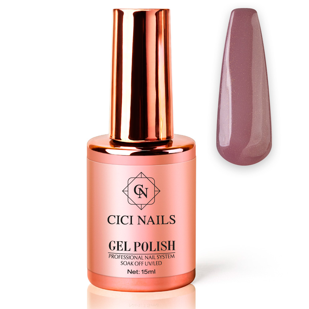 gel polish zora 65 round šljokasti smeđi trajni lak cici nails