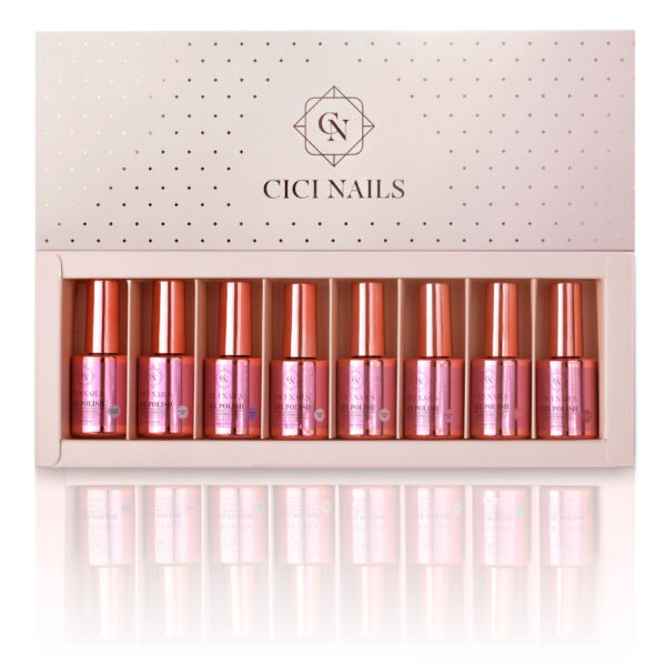 Cici nails milky elegance collection box milky kolekcije gel lak